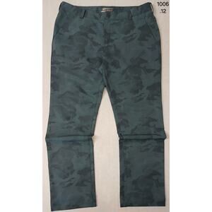 Nike (34x30) Men's Straight Green Camo Dri-Fit Golf Trousers
